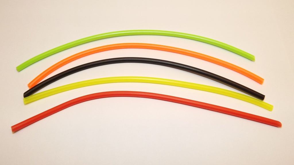 6 PIECES OF NEW COLOURED SILICONE EXTENSION TUBING FOR HOLDING HOOKS INTO TUBES SIZE 2.00mm
