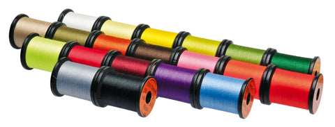 Pack of 8 X 50 Yard Reels Uni all Round Tying Waxed Threads in Assorted Colours in Sizes 6/0 & 8/0