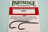 10 PARTRIDGE Adlington & Hutchunson Blind Eye Single Salmon Hooks Black Code CS6 Size 3/0