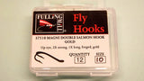 MAGNI Double Salmon Hooks 12 per  Pack IN BLACK, GOLD, SILVER from Fullingmill