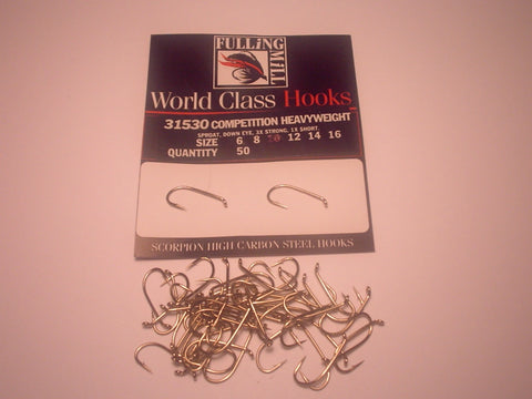 Competition  HEAVYWEIGHT Code 31530 from FULLINGMILL 50 hooks per packet