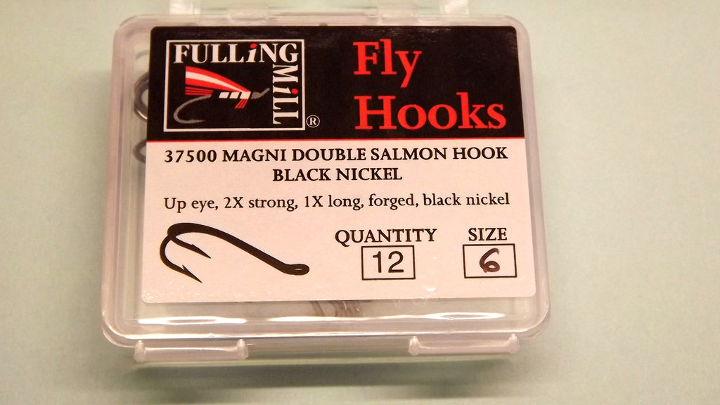MAGNI Double Salmon Hooks 12 per Pack in BLACK, GOLD, SILVER from