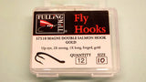 MAGNI Double Salmon Hooks 12 per  Pack in BLACK, GOLD, SILVER from Fulling Mill