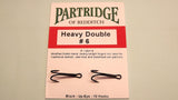 PARTRIDGE Heavy Double SALMON Fishing Fly Hooks Code P 10 Per Packet