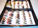 100 Assorted Single Dry Wet anf Nymph Fishing Flies Ideal GIFT FROM FLYMAKERS