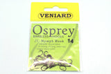BARBLESS NYMPH FLY TROUT FLY HOOKS CODE VH231 FROM OSPREY 25 PER PACKET