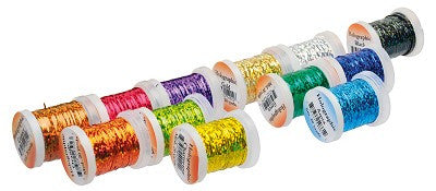 Holographic coloured Flat tinsels in Three Sizes