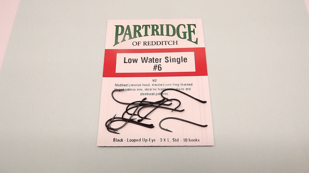 10 PARTRIDGE Low Water SALMON Single Fishing Hooks Code N2 – D