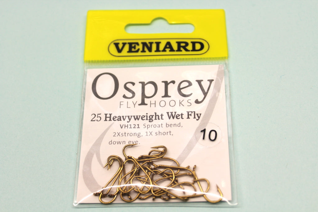 WET FLY HEAVYWEIGHT TROUT FLY HOOKS CODE VH121 FROM OSPREY 25 PER PACK –  FLYMAKERS