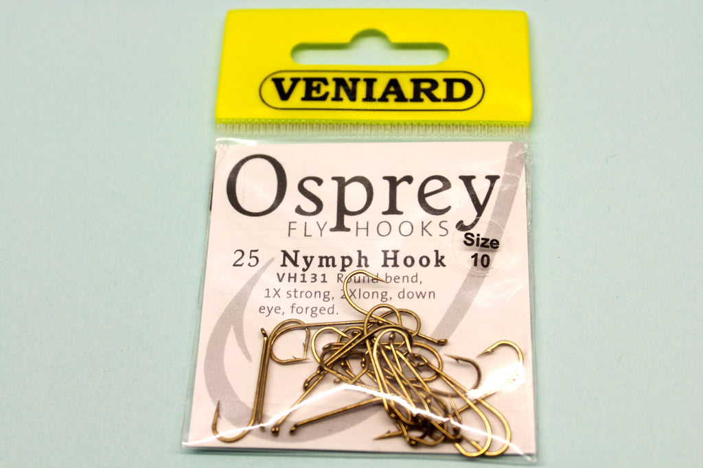 NYMPH TROUT FLY HOOKS CODE VH131 FROM OSPREY 25 PER PACKET