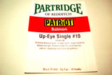 PARTRIDGE PATRIOT Single Fly Hooks Code CS16U/1 in Black gold & silver10 per Packet