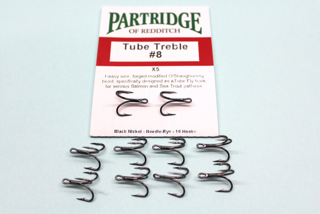 PARTRIDGE Tube Fly Trebles Code X5 HEAVY WIRE Assorted Sizes 10 per Pa –  D.FORBES FLYTYING MATERIALS