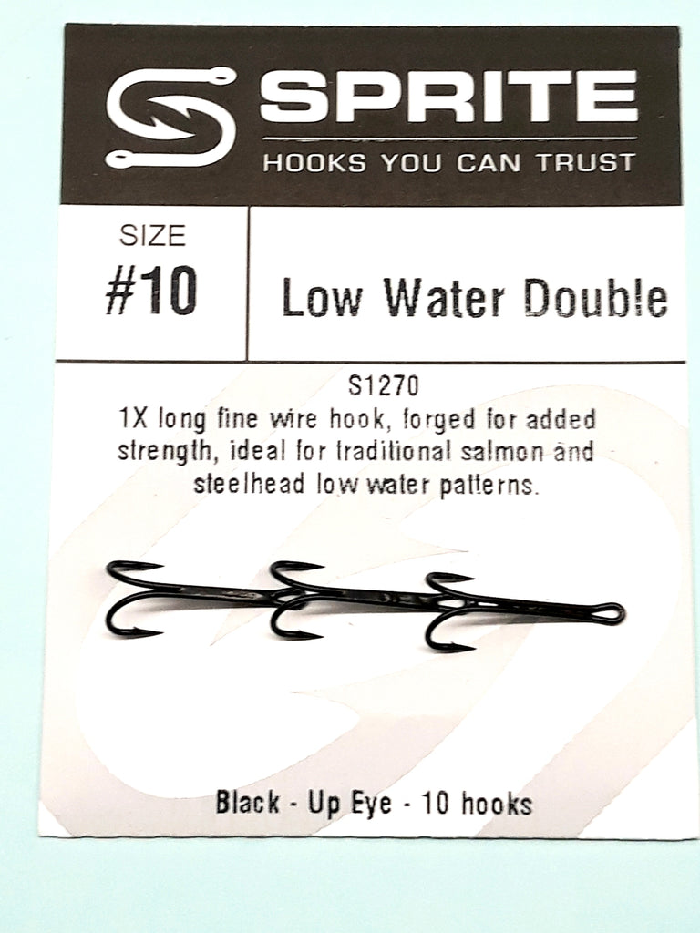 SPRITE LOW WATER SALMON DOUBLE FLY TYING HOOKS CODE S1270