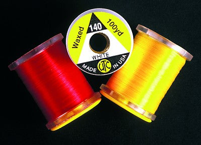 Utc Ultra Flytying Threads Pre Waxed Assorted Colours in100 Yard Reels